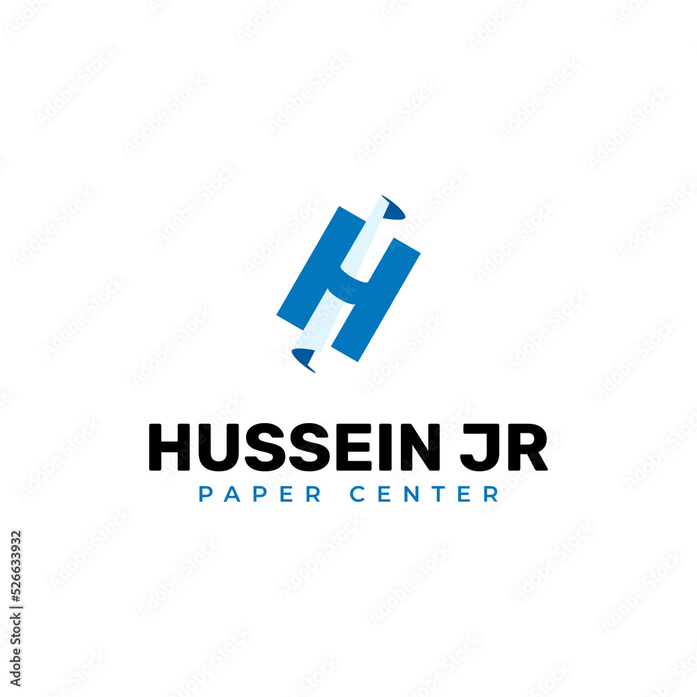 Creative Illustration modern H paper sign geometric logo design template. Vector format. Creative Illustration modern H paper sign geometric logo design template. Vector format.