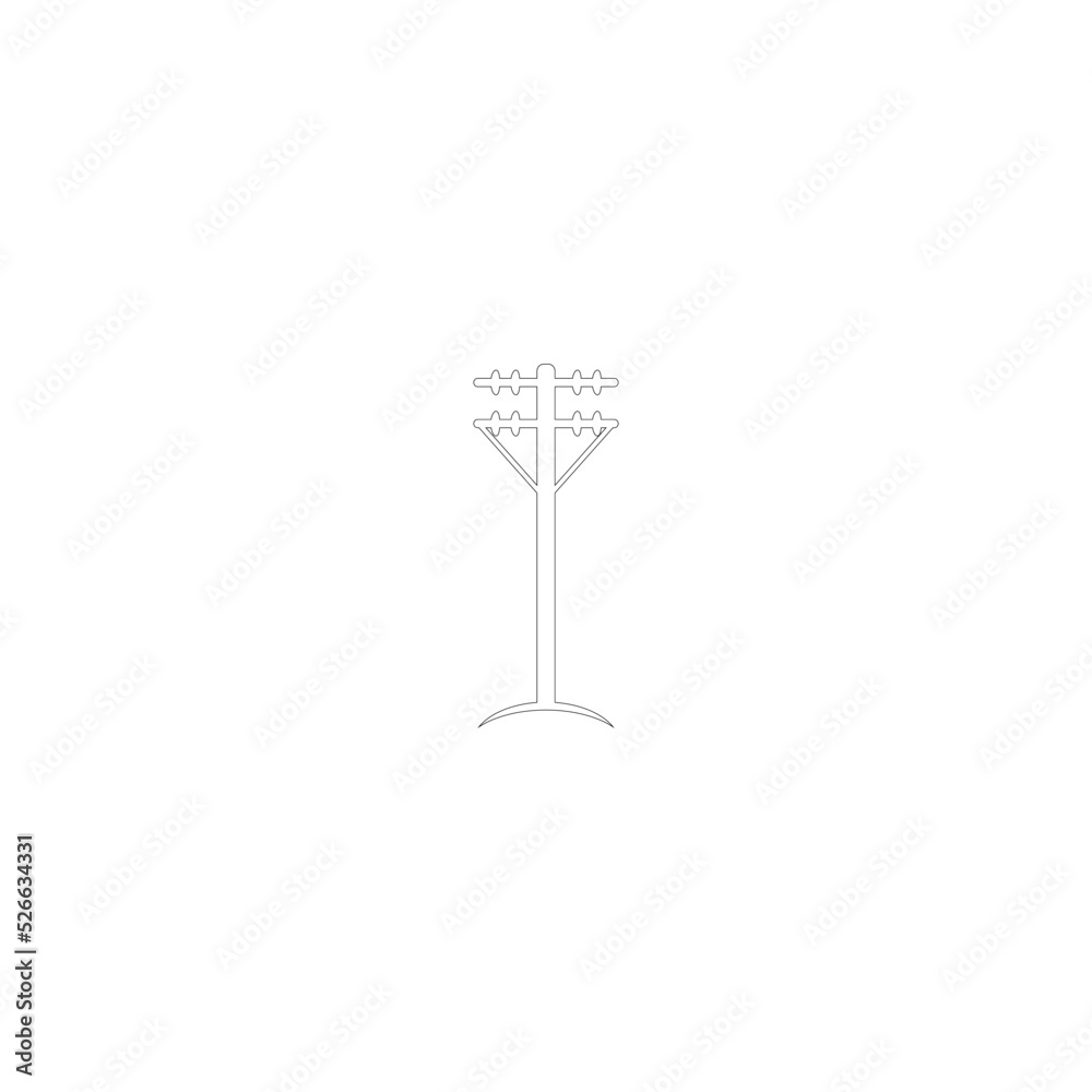 electric pole logo design vector electric pole logo design vector