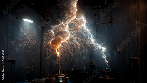  electric explosion in a lab