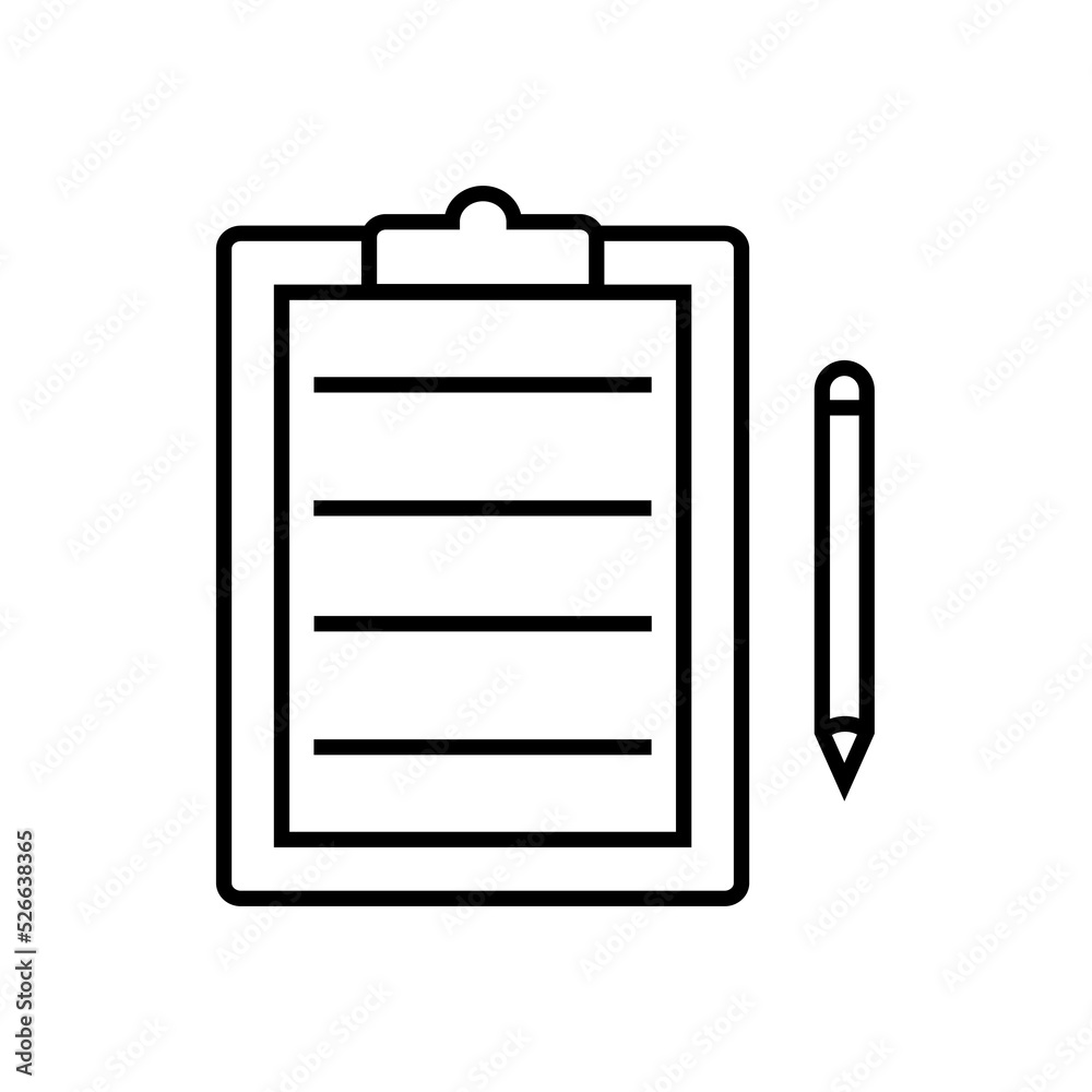 clipboard and pen - icon illustration design clipboard and pen - icon illustration design