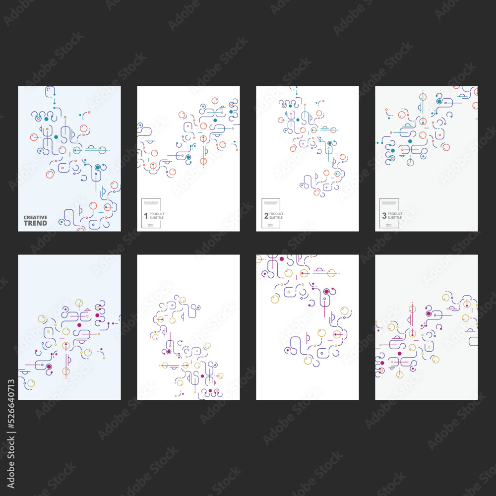 Cover brochure with geometric connect shapes. Vector presentation network modern lines. Graphic design tech background. Shapes connect concept Cover brochure with geometric connect shapes. Vector presentation network modern lines. Graphic design tech background. Shapes connect concept