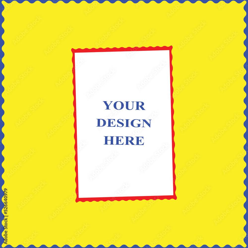 frame with fire template colorful
