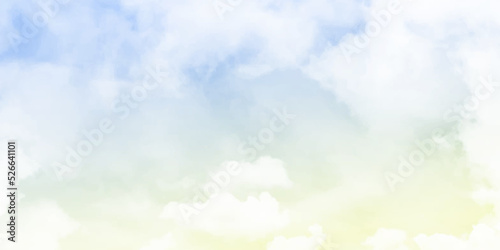 sky and soft cloud with pastel color filter , nature abstract background