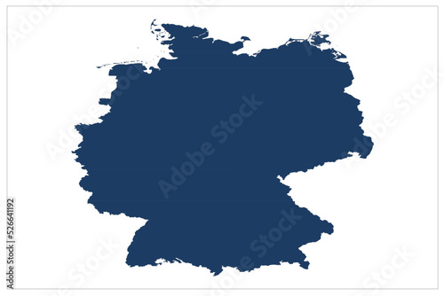 Germany vector map illustration , Germany administrative area , germany map