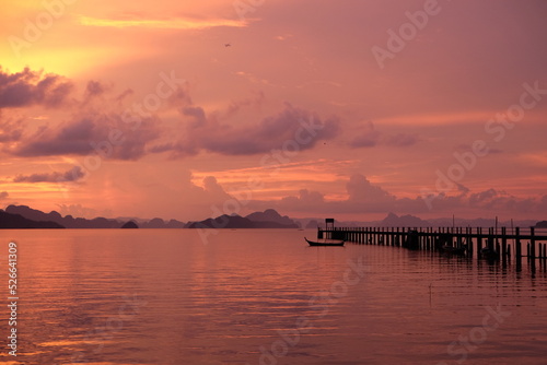 sky and sunset at 