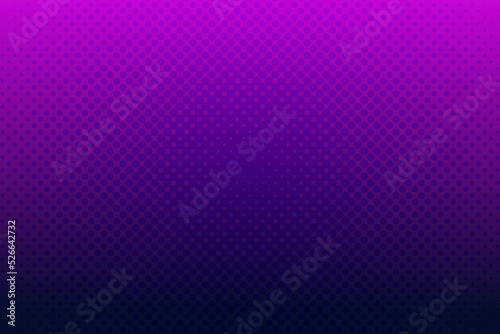 Purple pop art background with halftone dots in retro comic style. Vector illustration.