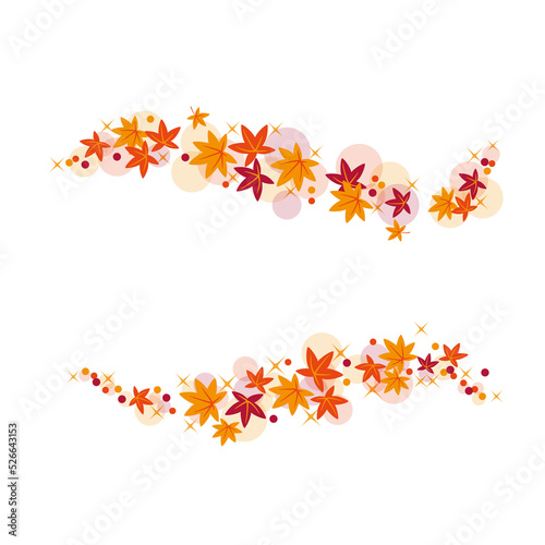 Wallpaper Mural Autumn leaves illustration set 
 Torontodigital.ca