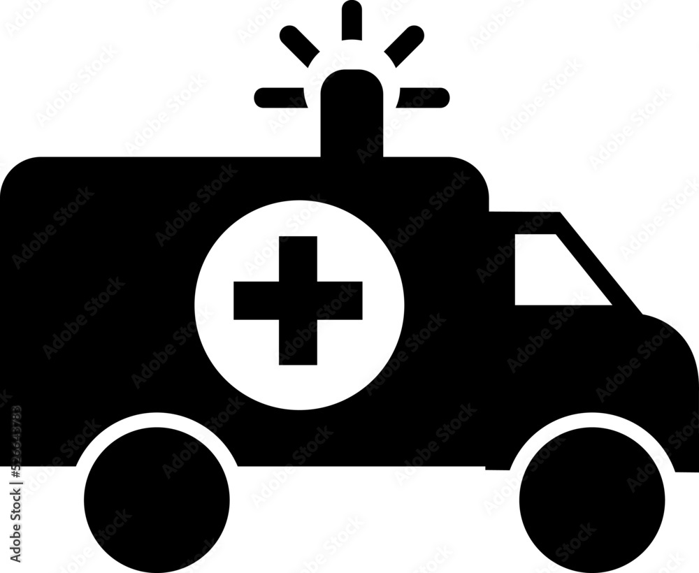 Ambulance icon vector illustration on white background..eps Ambulance icon vector illustration on white background..eps