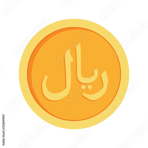 Omani Rial Coin Icon Clipart for Business and Finance Oman Money Currency in Animated Elements Vector Illustration