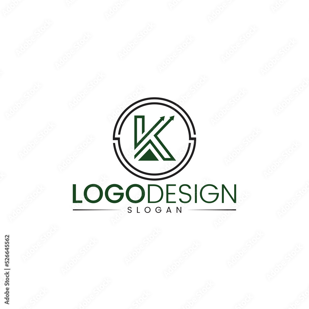 Abstract letter K logo design, vector K letter logo design, rounded style simple vector lettering logo design Abstract letter K logo design, vector K letter logo design, rounded style simple vector lettering logo design