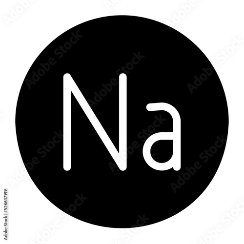 sodium glyph icon