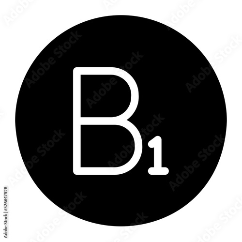 vitamin glyph icon