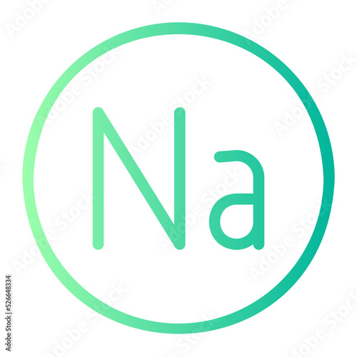 sodium gradient icon