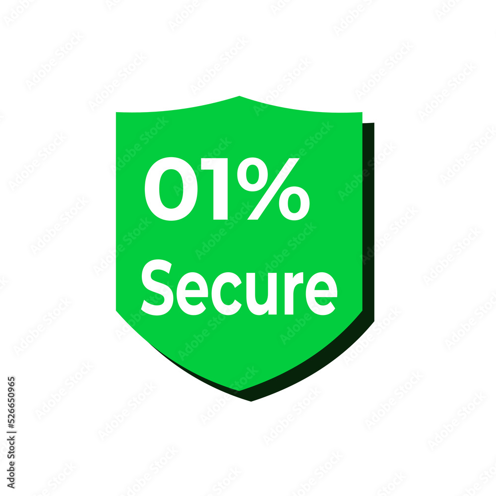 1% secure sign label and illustratoin art 1% secure sign label and illustratoin art