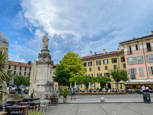Lake Como, Italy - July 4, 2022: Idyllic scenery and architecture on the streets and pathways around Lake Como, Italy 