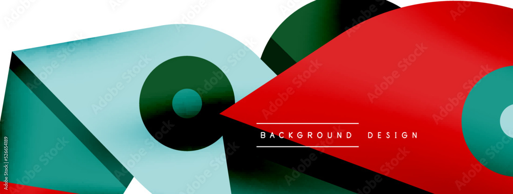 Minimal geometric wallpaper. Creative abstract background. Simple forms lines and circle composition vector illustration for wallpaper banner background or landing page