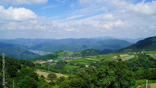 landscape with mountains