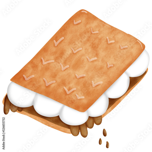 Chocolate smore in jungle with cute animals and gnome.train chocolate with tiger lion gnome watercolor style cute elements clipart png.