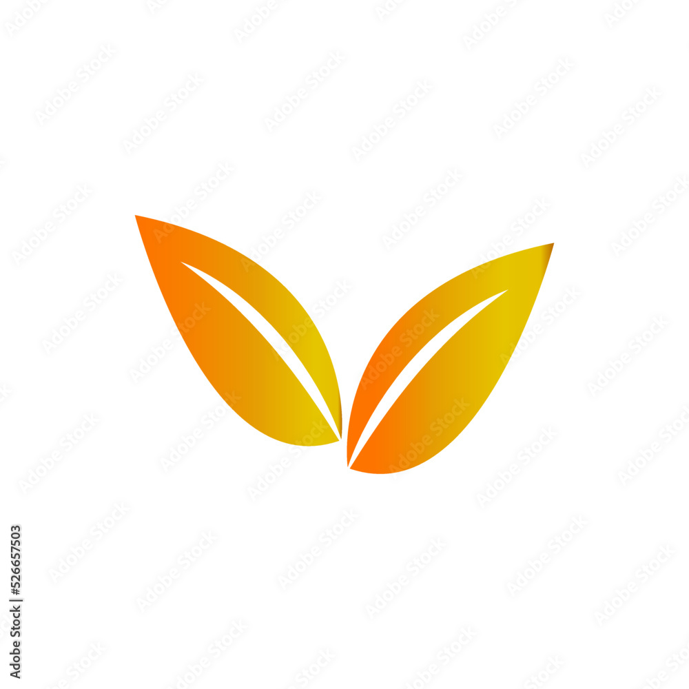 Obraz premium leaf icon ilustration vector