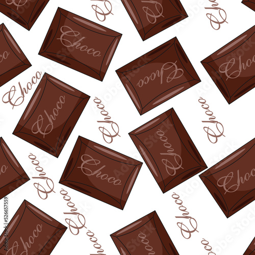 Chocolate Milk Flat Seamless Pattern Design