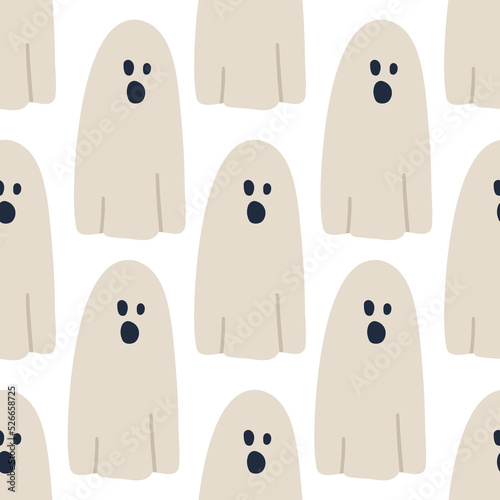 Seamless ghost background. Ghost background for Halloween party