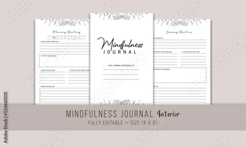 Mindfulness Journal Planner kdp Interior  Design