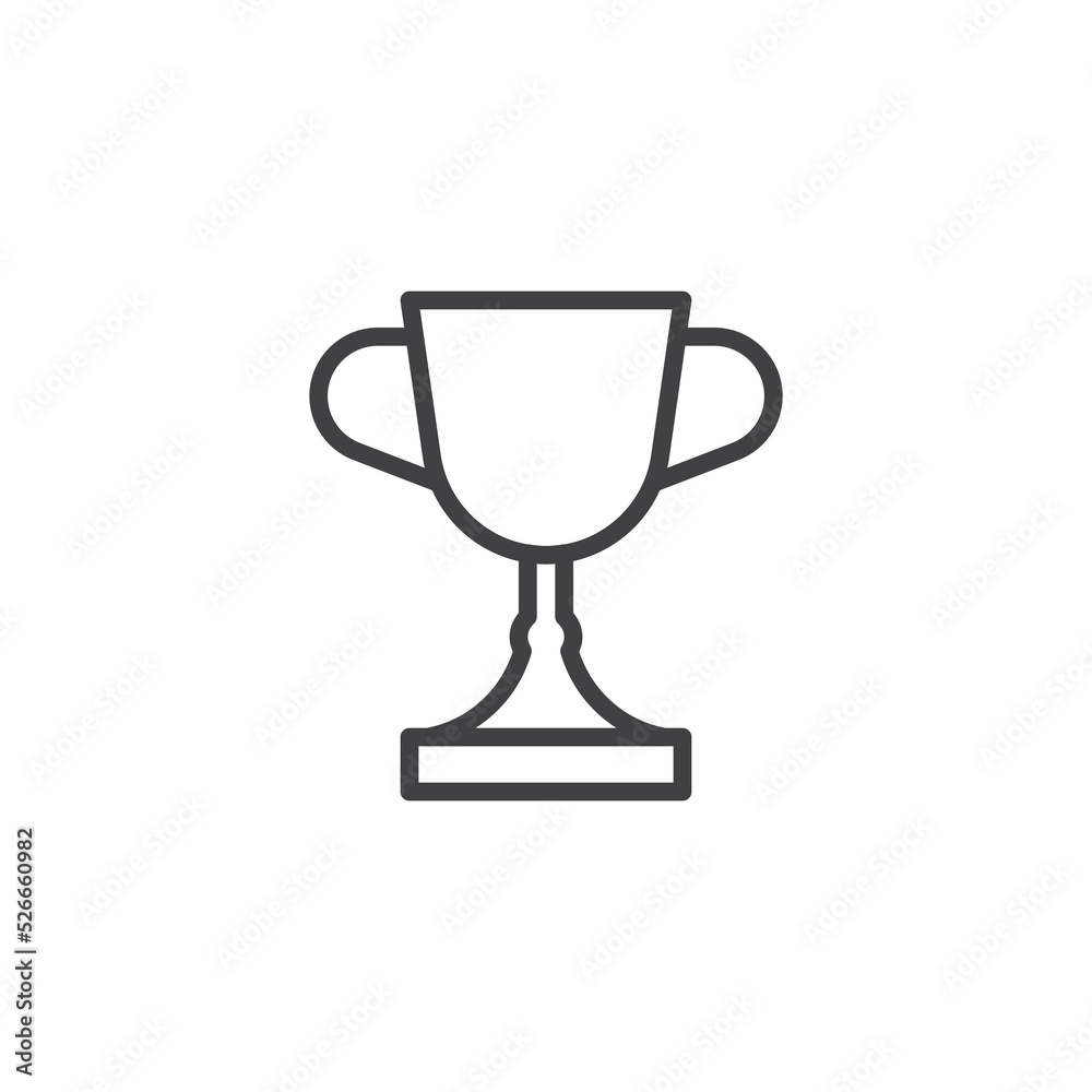 Trophy cup line icon Trophy cup line icon