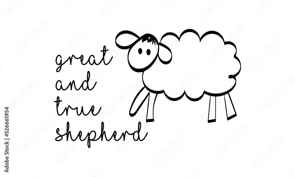 Christian Faith, Typography for print or use as poster, card, flyer or T Shirt