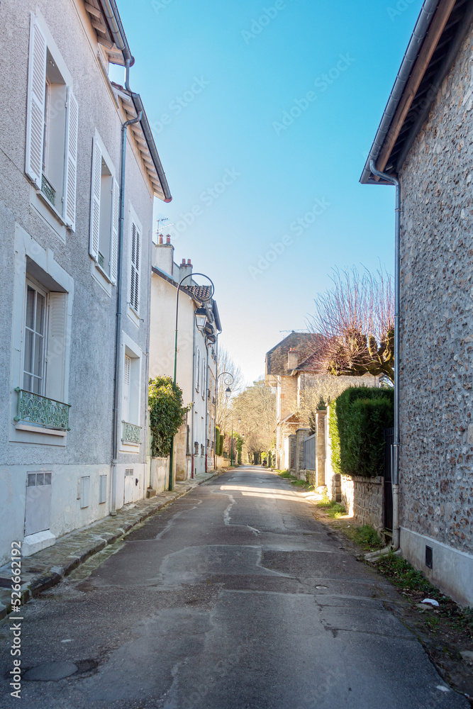 Street view of Barbizon, France.