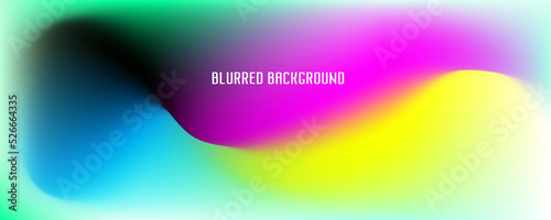 Multi colored blurred background with abstract light blurred color gradient. Smoke effect background for graphic design. Vector illustration. Colorful background template