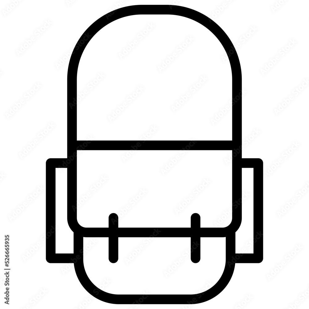 sling bag icon in detailed outline style sling bag icon in detailed outline style