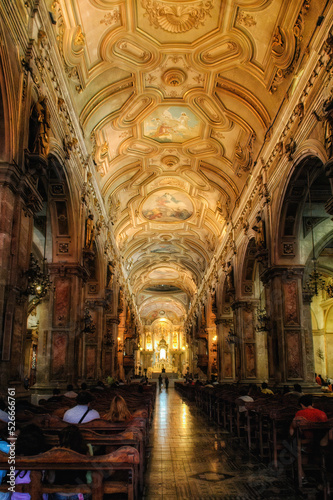 Inside the Metropolitan Cathedral of Santiago