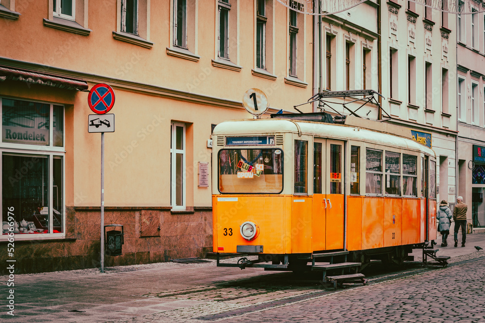 Zabytkowy tramwaj w Bydgoszczy