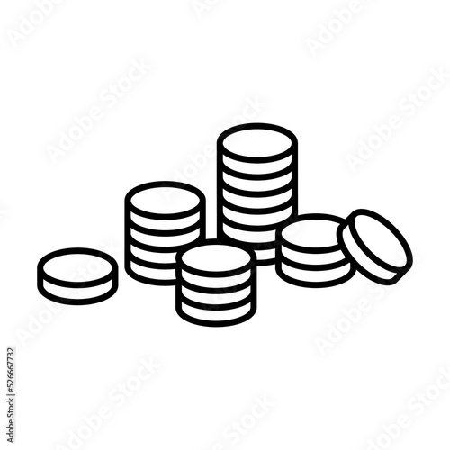 coins for financials business icon design