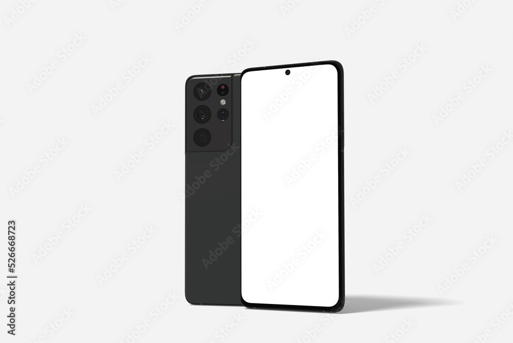 Realistic Mobile blank mockup. 3D render Realistic Mobile blank mockup. 3D render