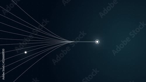Abstract digital dot line particle data background connecting technology concept.Innovative data transmission graphics of the future.
