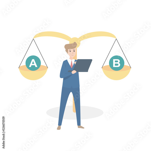 Investment asset allocation and rebalance concept,