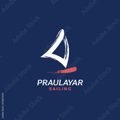 Boat symbol creative logo