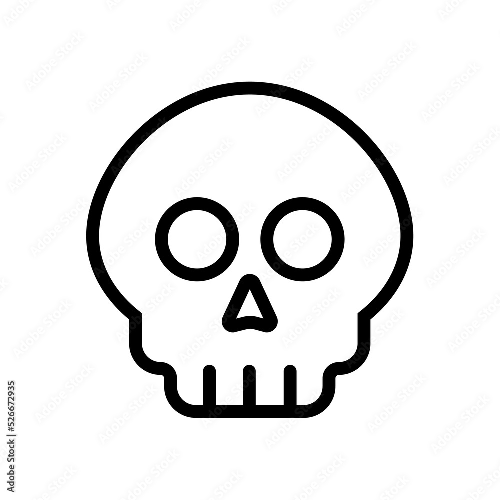 halloween skull icon design. simple halloween theme illustration halloween skull icon design. simple halloween theme illustration