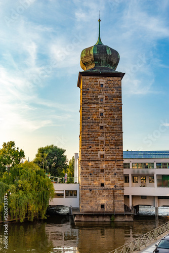 Sticker Water reservoir tower. Gothic Water Tower, Prague.