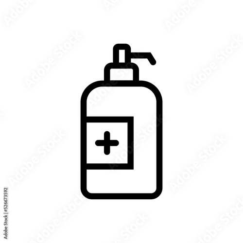 liquid soap icon design. simple cleaning illustration 