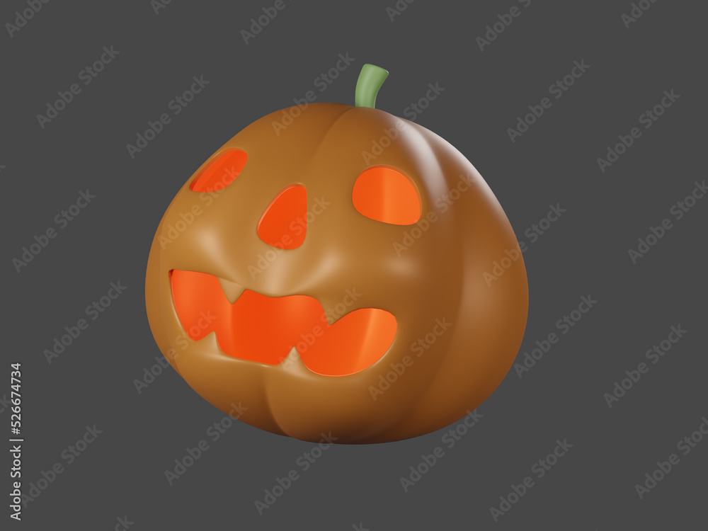 Halloween pumpkin lantern. 3D rendering Halloween pumpkin lantern. 3D rendering