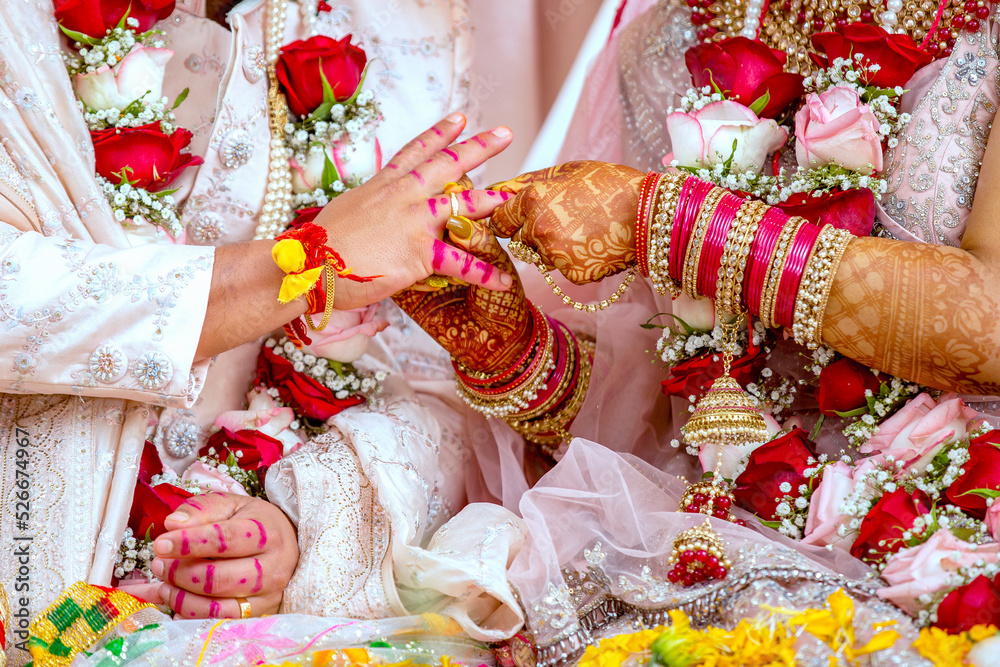 An Indian Hindu wedding ceremony
