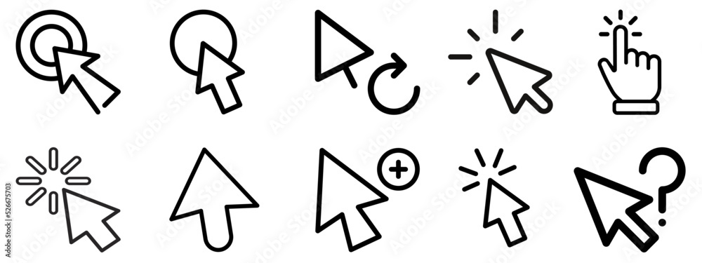 Computer Mouse Pointer.arrow set .cursor collection Computer Mouse Pointer.arrow set .cursor collection