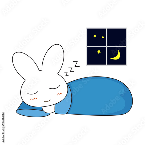 Cute cartoon bunny girl in ...