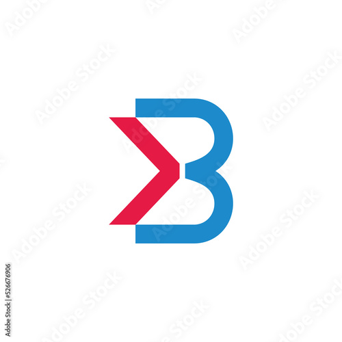 Wallpaper Mural letter b colorful arrow geometric logo design vector Torontodigital.ca