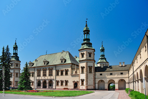 Palace of the Krakow Bishops in Kielce, swietokrzyskie Voivodeship, Poland.