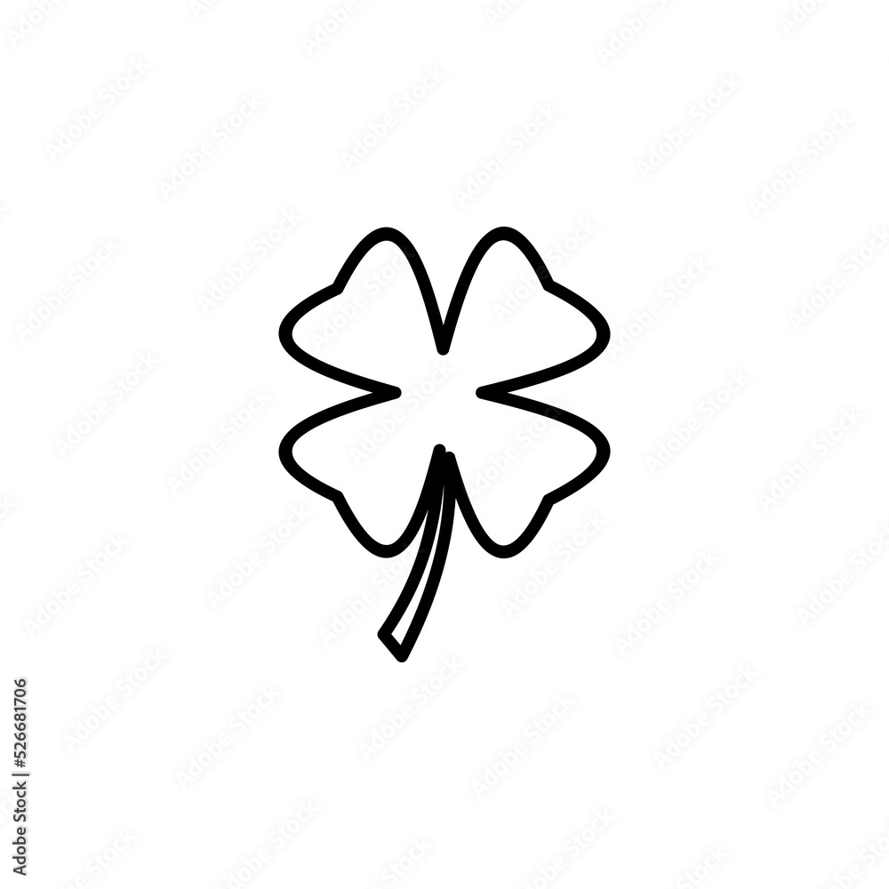 Clover icon vector for web and mobile app. clover sign and symbol. four leaf clover icon. Clover icon vector for web and mobile app. clover sign and symbol. four leaf clover icon.