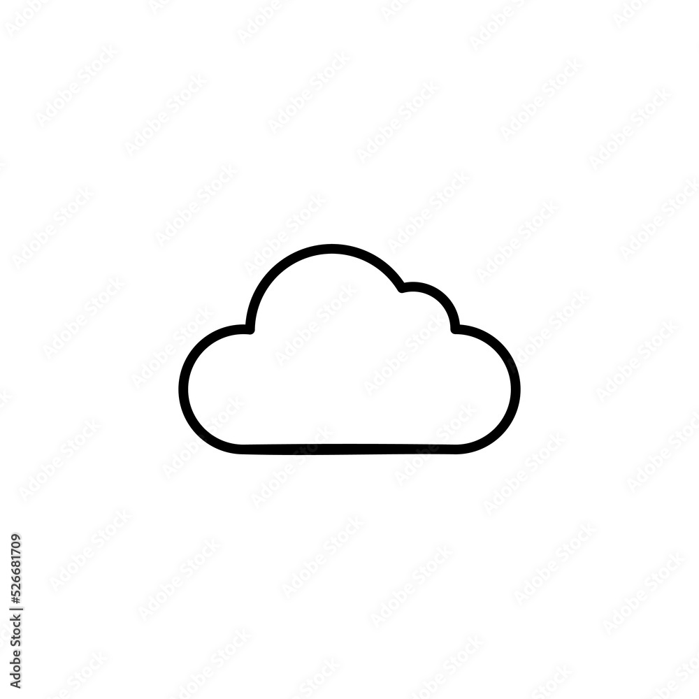 Cloud icon vector for web and mobile app. cloud sign and symbol Cloud icon vector for web and mobile app. cloud sign and symbol