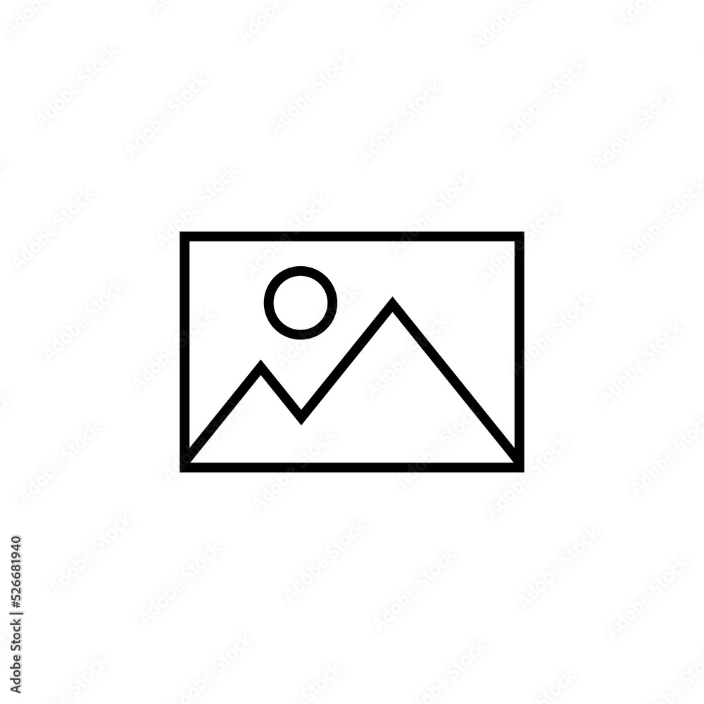 Picture icon for web and mobile app. photo gallery sign and symbol. image icon